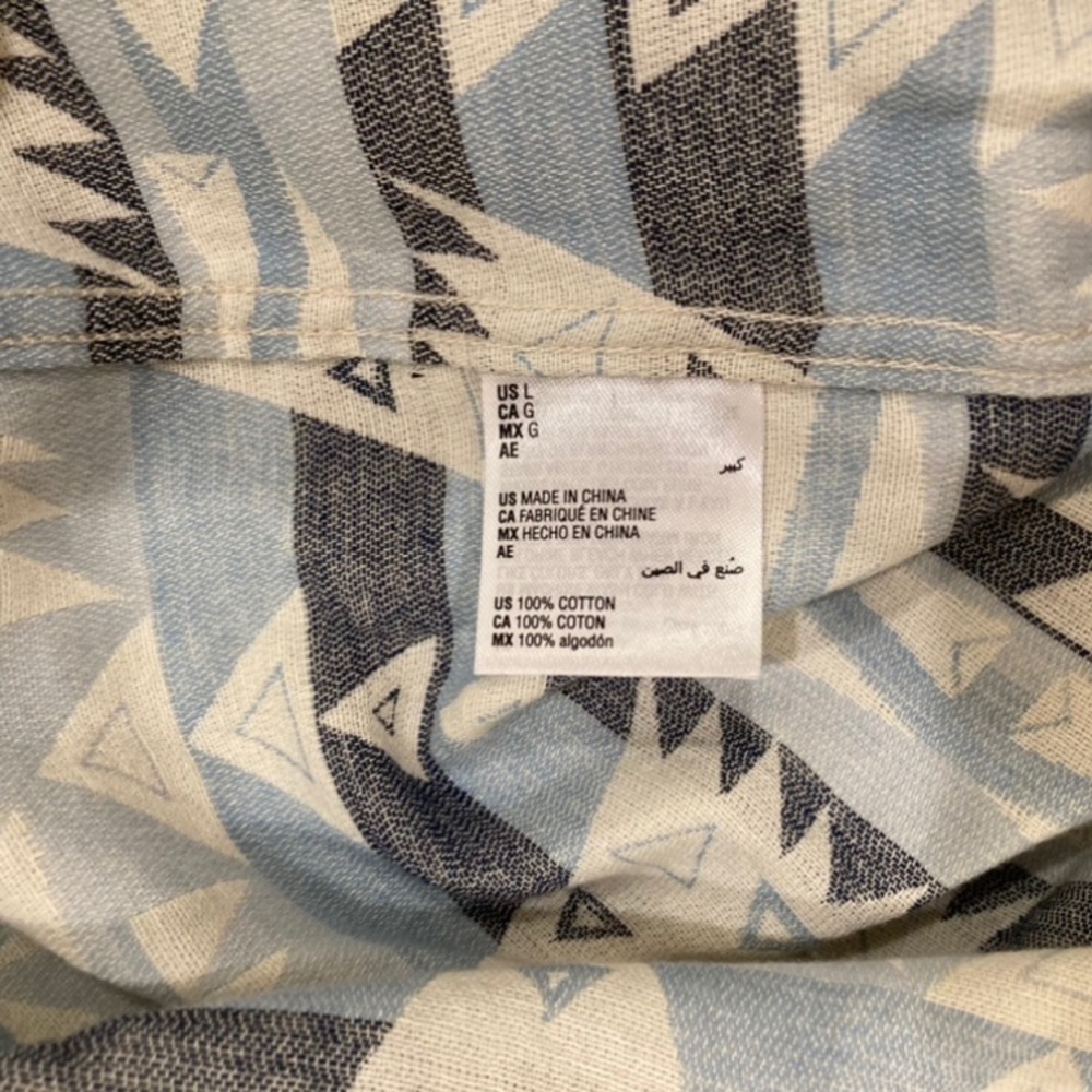 Sun + Stone Men’s Jacquard Geometric Shirt - Picture 7 of 7